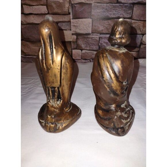 3 Piece Vintage German Wax Nativity Baby Jesus in Manger, Mary, Joseph - Picture 5 of 8